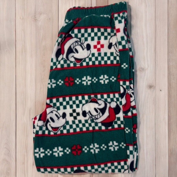 Disney Mickey Mouse Unisex Christmas Pajamas 2 Piece Set Size 10 NWT - Picture 9 of 12